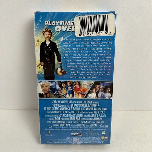 Superbabies: Baby Geniuses 2 (VHS, 2005, Family Edition) NEW SEALED - Picture 2 of 6